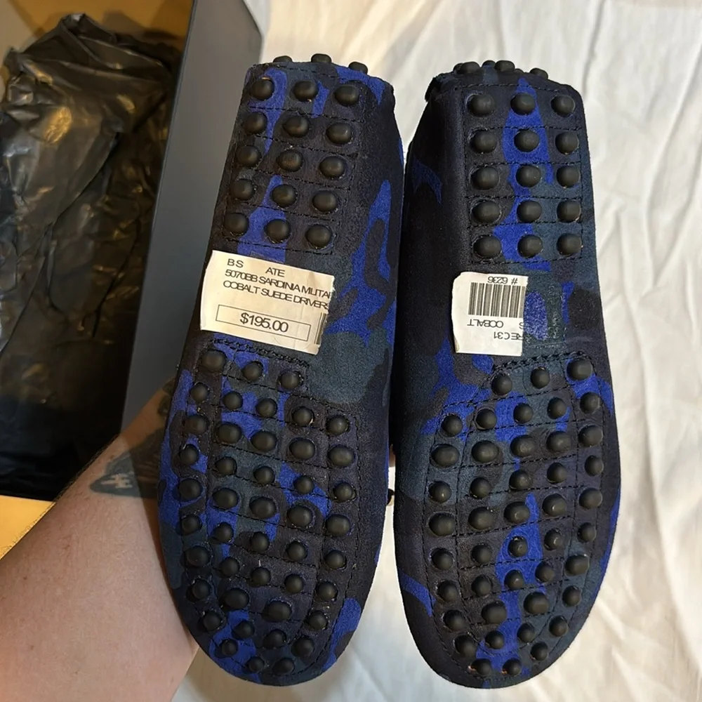 Atelier Boys Woven Leather Drivers NWT
